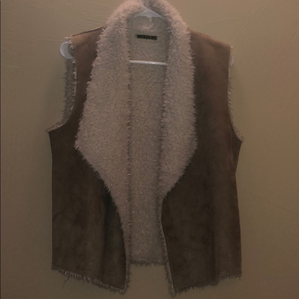 Trendy Faux Shearling Fur Vest